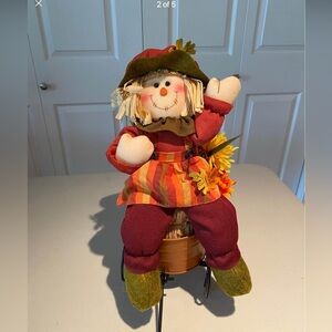 🔥 Female Scarecrow sitting on a wagon